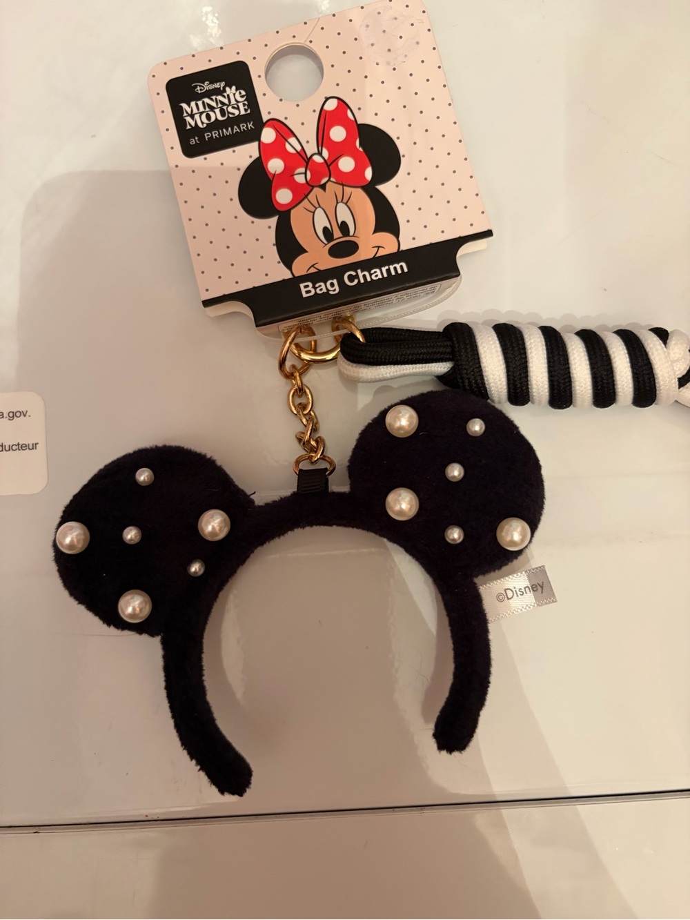 Disney Mickey ear bag charm